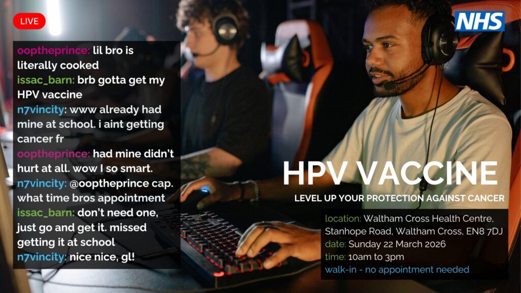 Waltham Cross HPV session