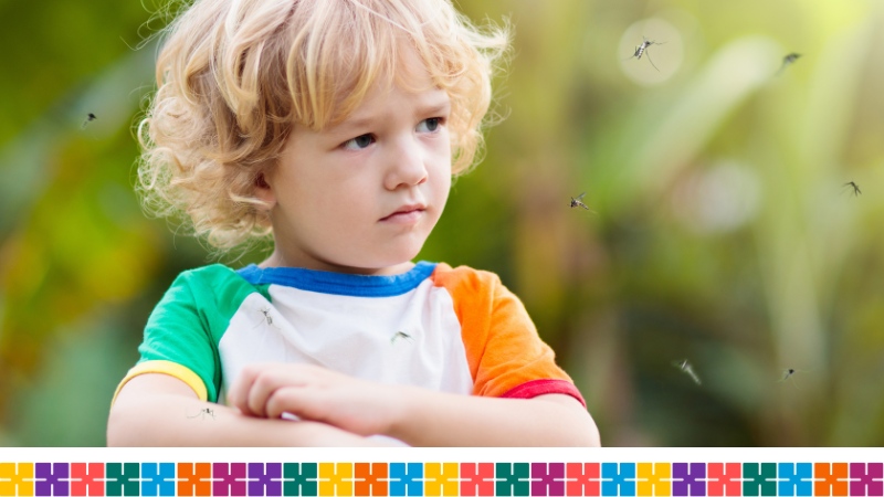 Child scratching their arm