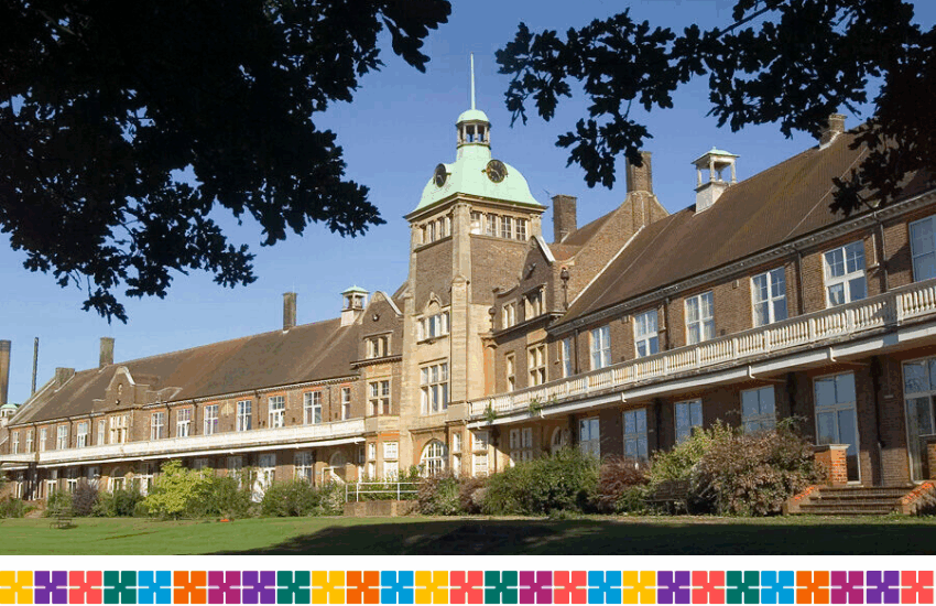 External view of the current Mount Vernon Cancer Centre building